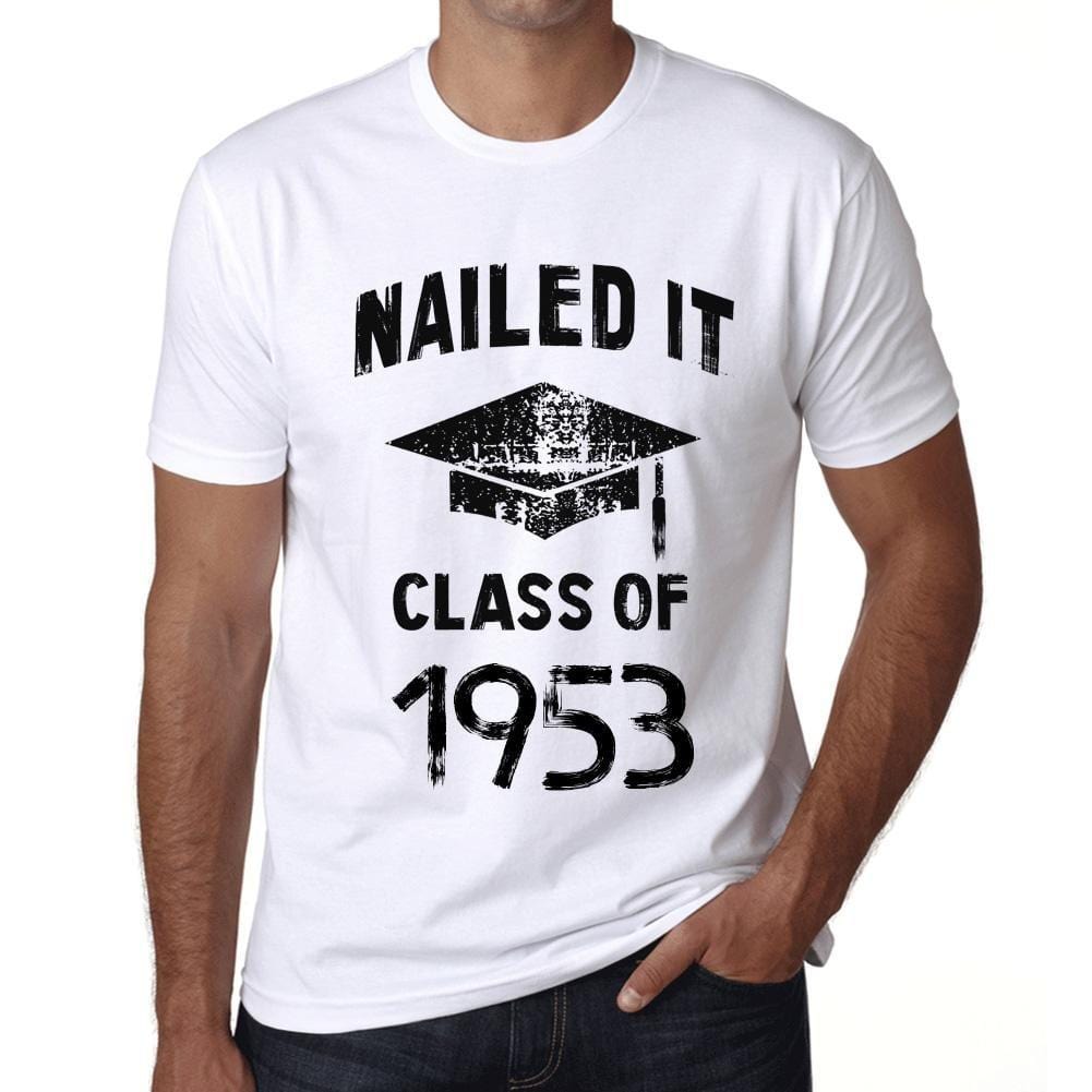 Homme T Shirt Graphique Imprimé Vintage Tee Nailed it Class of 1953
