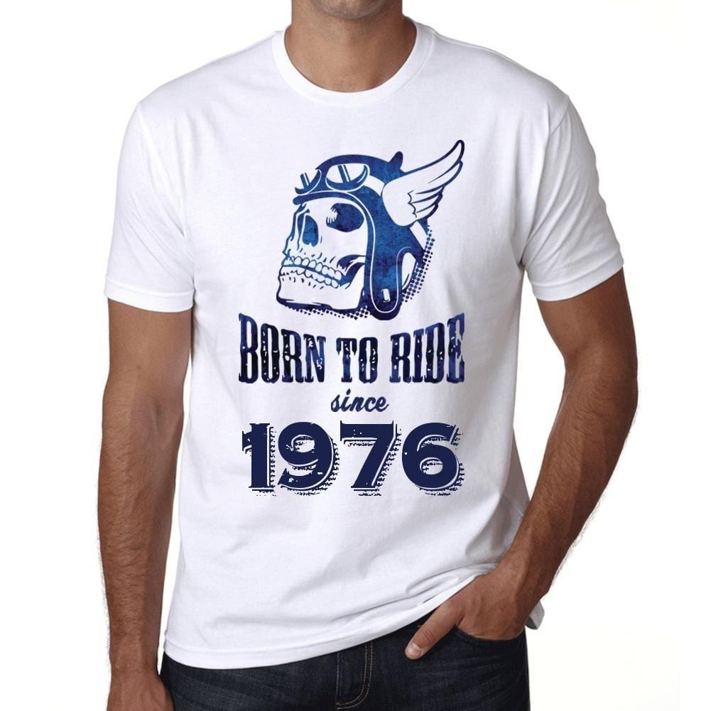 Homme Tee Vintage T Shirt 1976, Born to Ride Since 1976