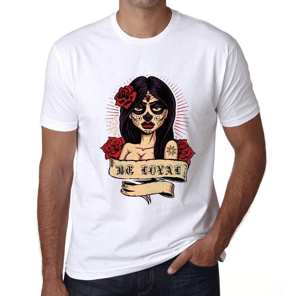 Ultrabasic - Homme T-Shirt Graphique Women Flower Tattoo BE Loyal