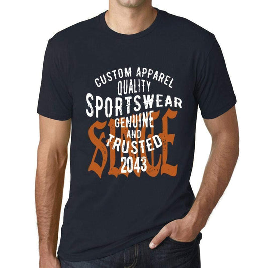 Ultrabasic - Homme T-Shirt Graphique Sportswear Depuis 2043 Marine
