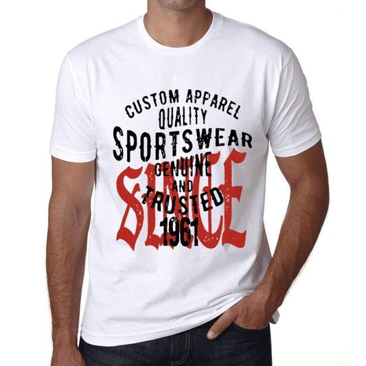 Ultrabasic - Homme T-Shirt Graphique Sportswear Depuis 1961 Blanc