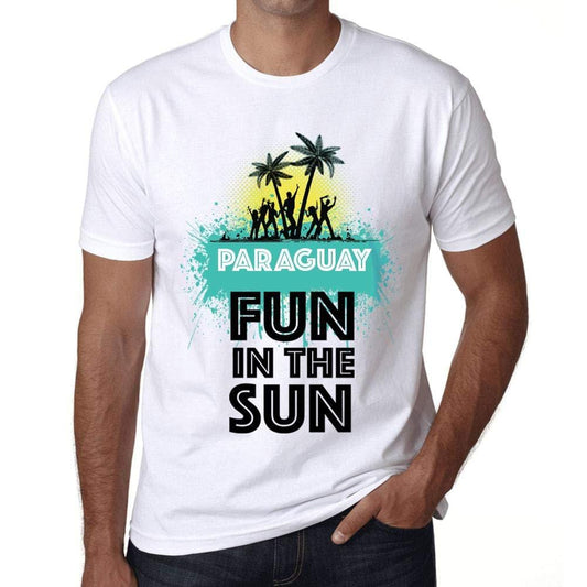 Homme T Shirt Graphique Imprimé Vintage Tee Summer Dance Paraguay Blanc