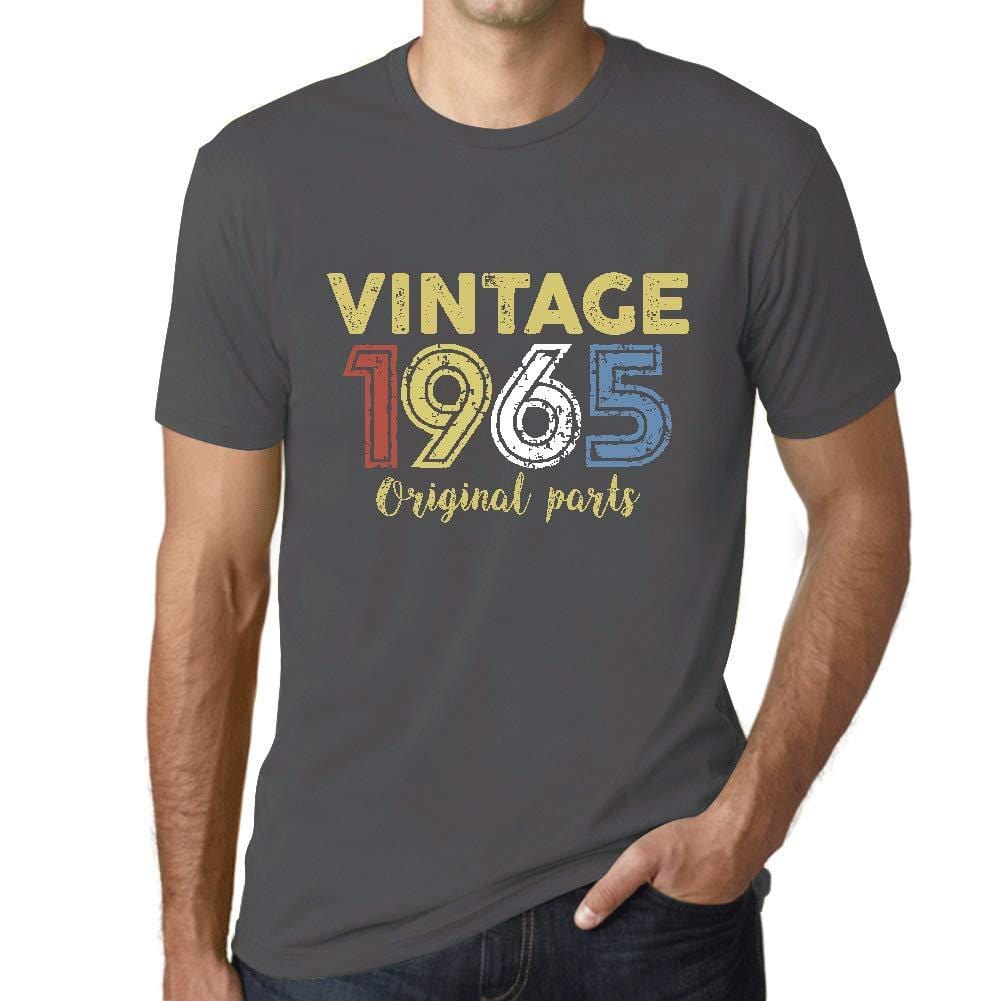 Ultrabasic - Homme Graphique Vintage 1965 T-Shirt Gris Souris