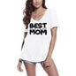 ULTRABASIC Women's T-Shirt Best Mom - Short Sleeve Tee Shirt Tops