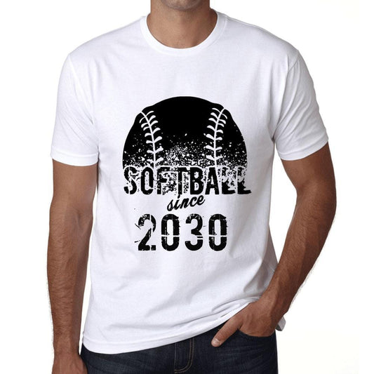Men&rsquo;s Graphic T-Shirt Softball Since 2030 White - Ultrabasic