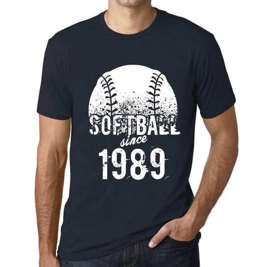 Men’s <span>Graphic</span> T-Shirt Softball Since 1989 Navy - ULTRABASIC