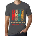 Men's Graphic T-Shirt Surf Summer Time MAR DEL PLATA Mouse Grey