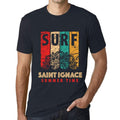 Men's Graphic T-Shirt Surf Summer Time SAINT IGNACE Navy