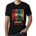 Men's Graphic T-Shirt Surf Summer Time AMALFI Deep Black