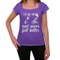 72 And Never Felt Better Womens T-Shirt Purple Birthday Gift 00380 - Purple / Xs - Casual