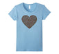 Graphic Women's Coffee Lover T-shirt with coffee bean heart Wowen