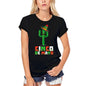 ULTRABASIC Women's Organic T-Shirt Cactus Cinco de Mayo - Funny Mexican Sombrero Tee Shirt