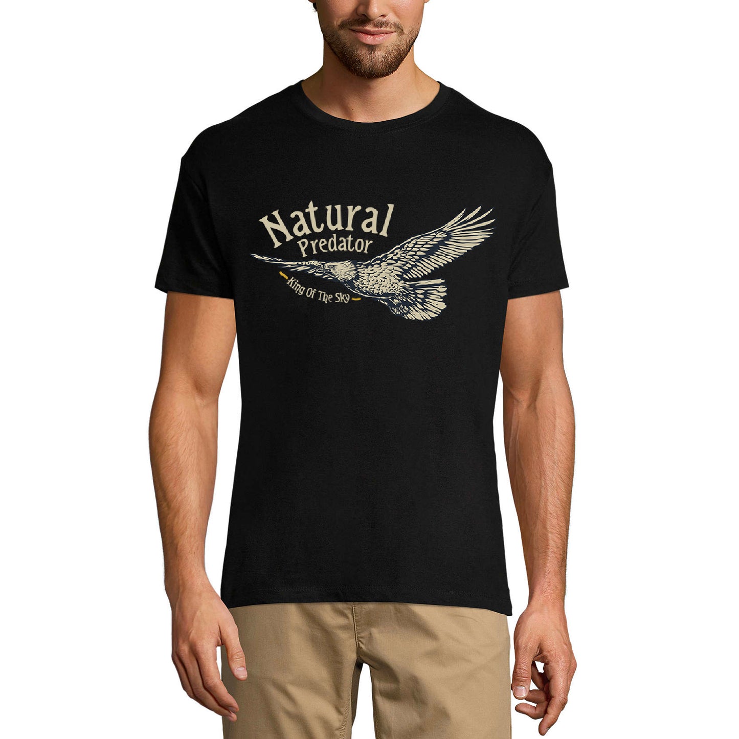 ULTRABASIC Men's T-Shirt Eagle King of the Sky - Natural Predator Animal Shirt