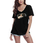 ULTRABASIC Women's T-Shirt Cat With Glass - Funny Kitten Lover Tee Shirt