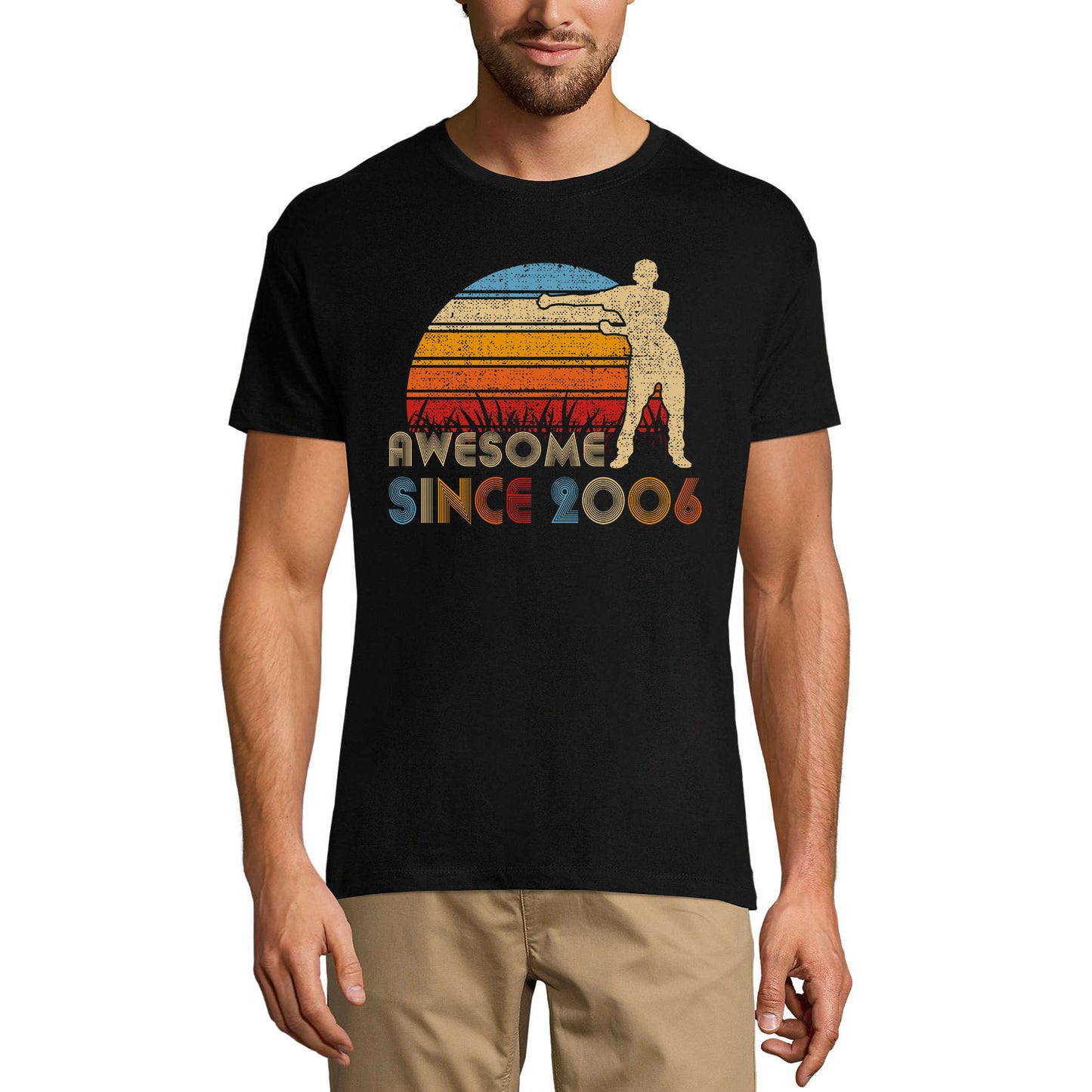 ULTRABASIC Men's T-Shirt Awesome Since 2006 Dance - Gift for 15th Birthday Tee Shirt