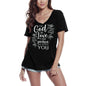 ULTRABASIC Women's T-Shirt The God of Love and Peace Will Be With You - Short Sleeve Tee Shirt Tops