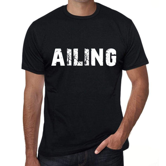 Ailing Mens Vintage T Shirt Black Birthday Gift 00554 - Black / Xs - Casual