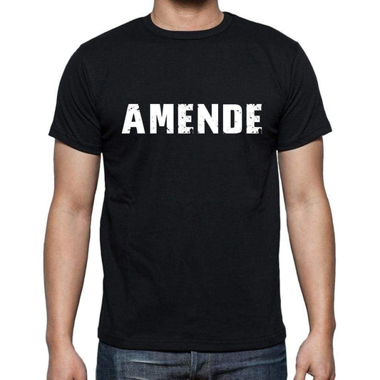 Amende French Dictionary Mens Short Sleeve Round Neck T-Shirt 00009 - Casual