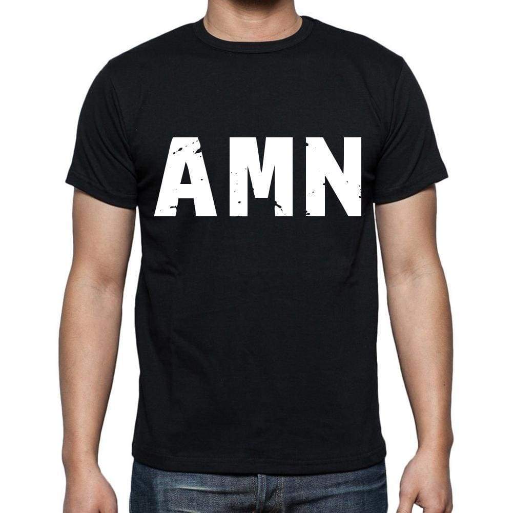 Amn Men T Shirts Short Sleeve T Shirts Men Tee Shirts For Men Cotton Black 3 Letters - Casual