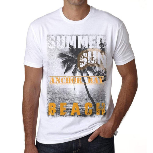 Anchor Bay Mens Short Sleeve Round Neck T-Shirt - Casual