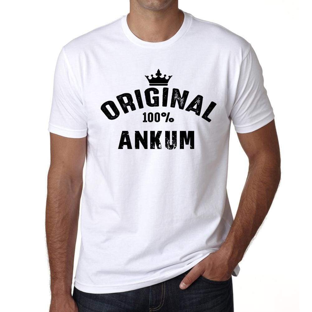 Ankum 100% German City White Mens Short Sleeve Round Neck T-Shirt 00001 - Casual