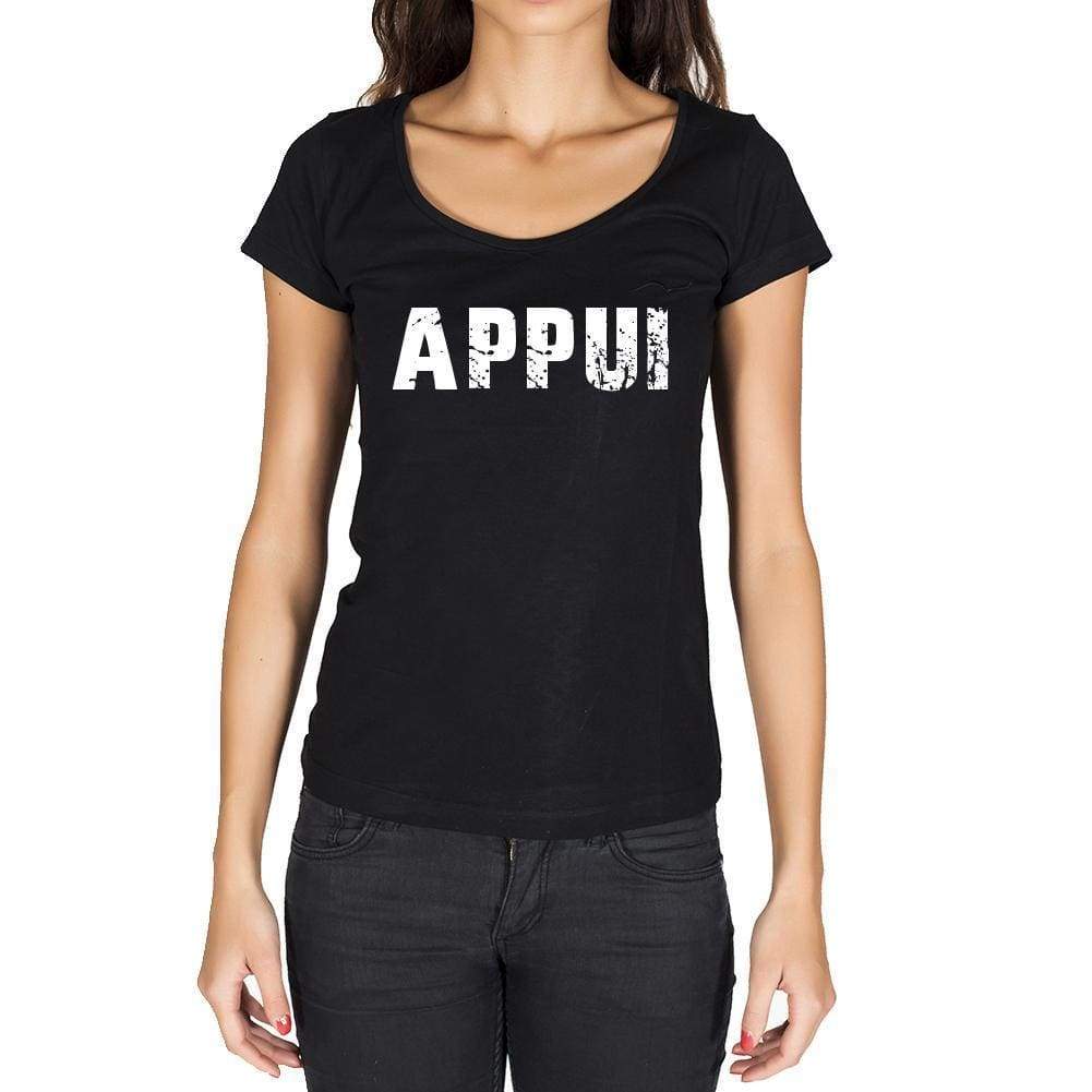 Appui French Dictionary Womens Short Sleeve Round Neck T-Shirt 00010 - Casual
