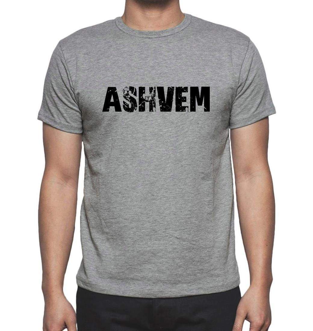 Ashvem Grey Mens Short Sleeve Round Neck T-Shirt 00018 - Grey / S - Casual