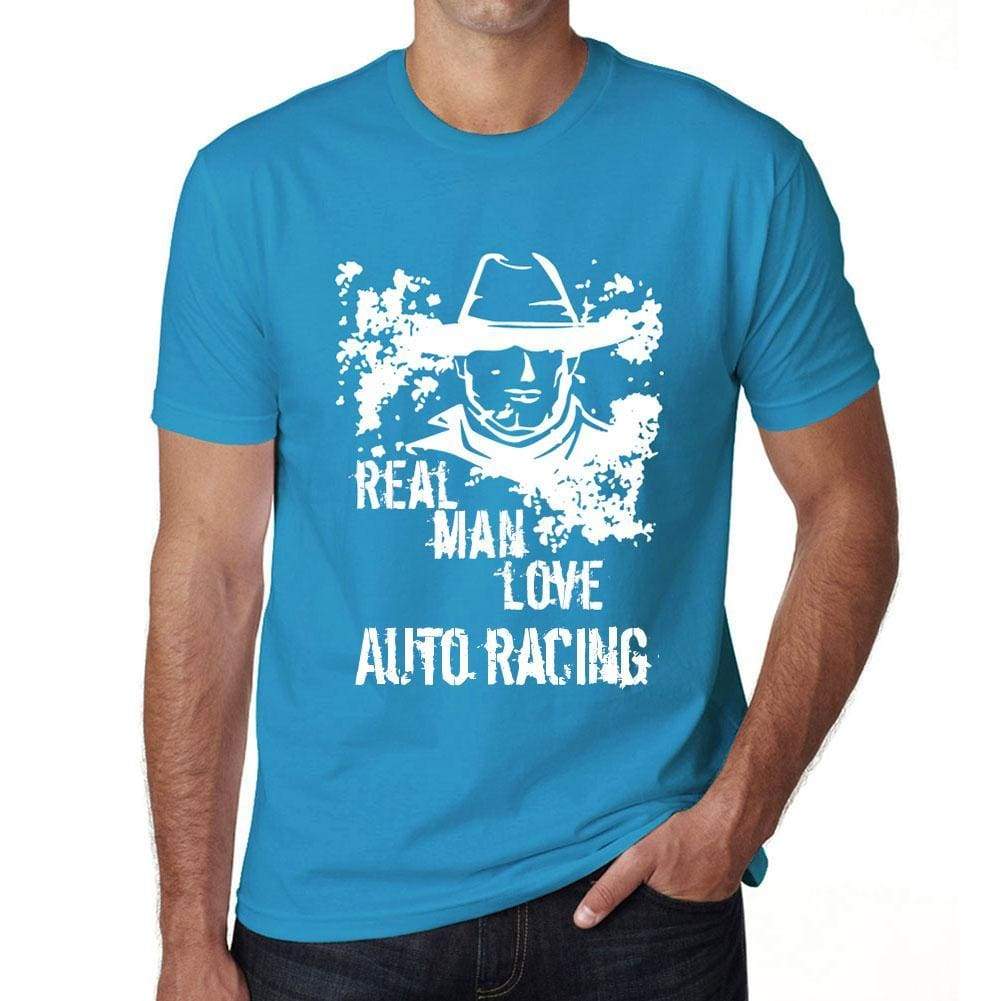 Auto Racing Real Men Love Auto Racing Mens T Shirt Blue Birthday Gift 00541 - Blue / Xs - Casual