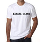 Banana Island Mens T Shirt White Birthday Gift 00552 - White / Xs - Casual