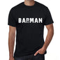 Barman Mens Vintage T Shirt Black Birthday Gift 00554 - Black / Xs - Casual
