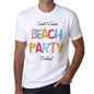 Bedford, Beach Party, White, <span>Men's</span> <span><span>Short Sleeve</span></span> <span>Round Neck</span> T-shirt 00279 - ULTRABASIC