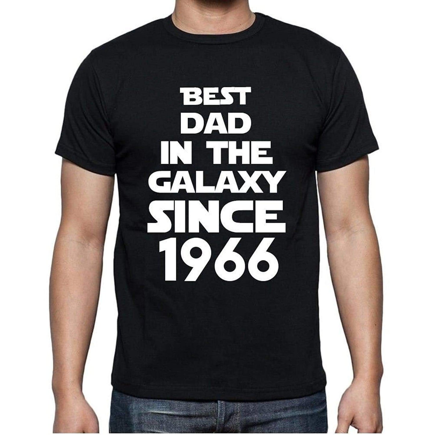 Best Dad 1966 Best Dad Mens T Shirt Black Birthday Gift 00112 - Black / Xs - Casual