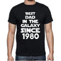 Best Dad 1980 Best Dad Mens T Shirt Black Birthday Gift 00112 - Black / Xs - Casual