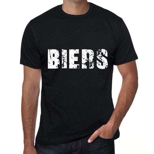 Biers Mens Retro T Shirt Black Birthday Gift 00553 - Black / Xs - Casual