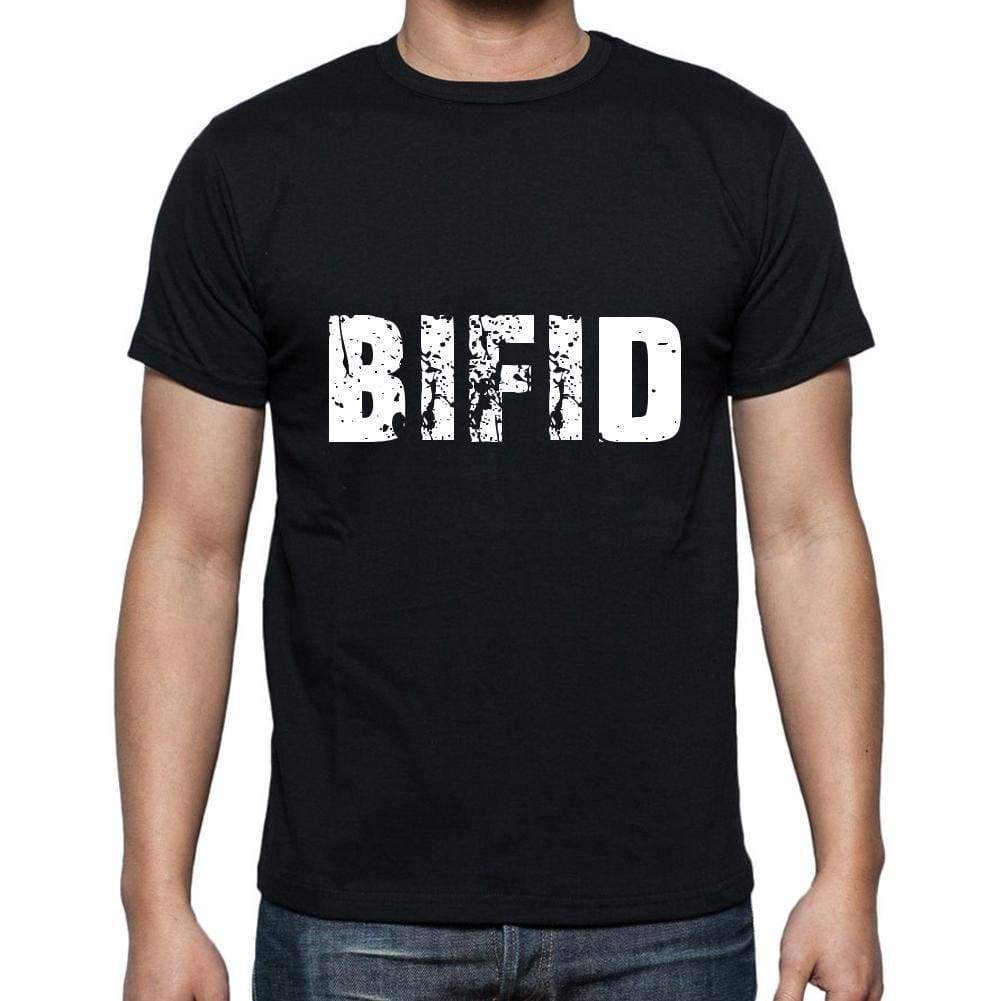 Bifid Mens Short Sleeve Round Neck T-Shirt 5 Letters Black Word 00006 - Casual