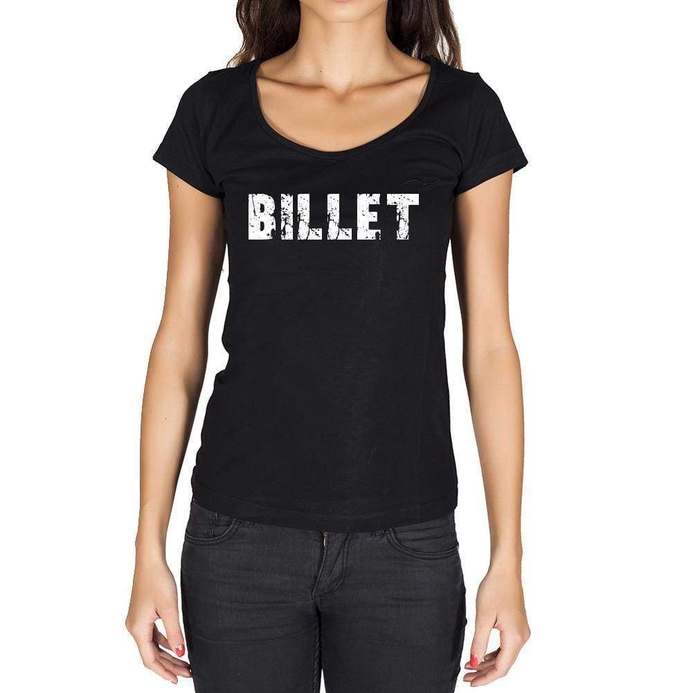 Billet French Dictionary Womens Short Sleeve Round Neck T-Shirt 00010 - Casual
