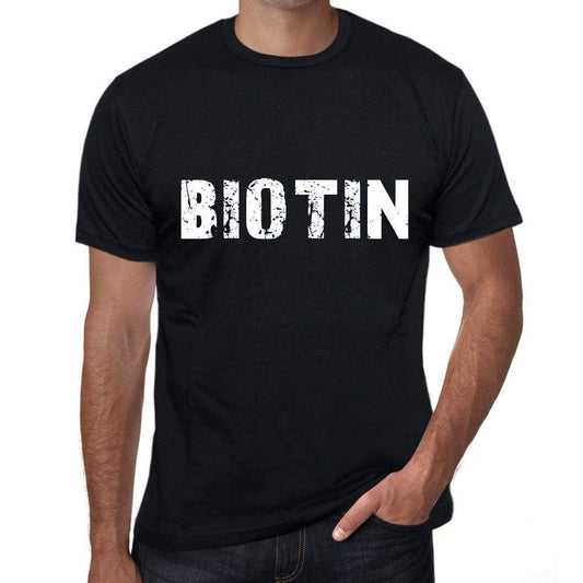Biotin Mens Vintage T Shirt Black Birthday Gift 00554 - Black / Xs - Casual