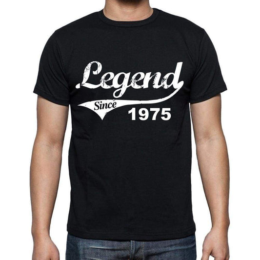 Birthday Gifts For Him 1975 T Shirts Men Vintage Black T-Shirt Rounded Neck Mens T-Shirt - T-Shirt
