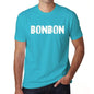 Bonbon Mens Short Sleeve Round Neck T-Shirt - Blue / S - Casual