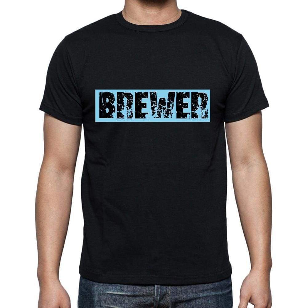 Brewer T Shirt Mens T-Shirt Occupation S Size Black Cotton - T-Shirt