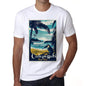 Calopezzati Pura Vida Beach Name White Mens Short Sleeve Round Neck T-Shirt 00292 - White / S - Casual