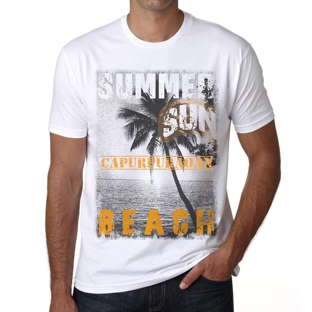 Capurpuraoan Mens Short Sleeve Round Neck T-Shirt - Casual