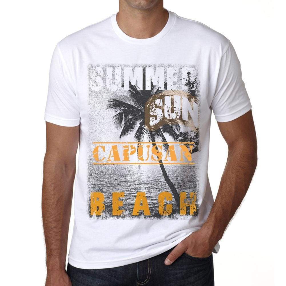 Capusan Mens Short Sleeve Round Neck T-Shirt - Casual