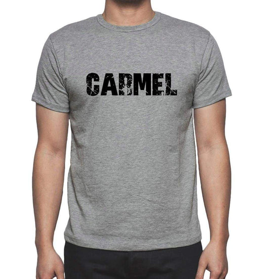 Carmel Grey Mens Short Sleeve Round Neck T-Shirt 00018 - Grey / S - Casual