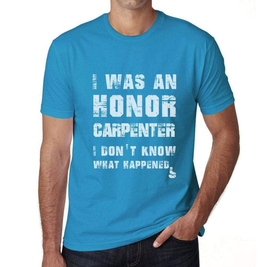 Carpenter What Happened Blue Mens Short Sleeve Round Neck T-Shirt Gift T-Shirt 00322 - Blue / S - Casual
