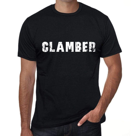 Clamber Mens Vintage T Shirt Black Birthday Gift 00555 - Black / Xs - Casual