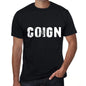 Coign Mens Retro T Shirt Black Birthday Gift 00553 - Black / Xs - Casual