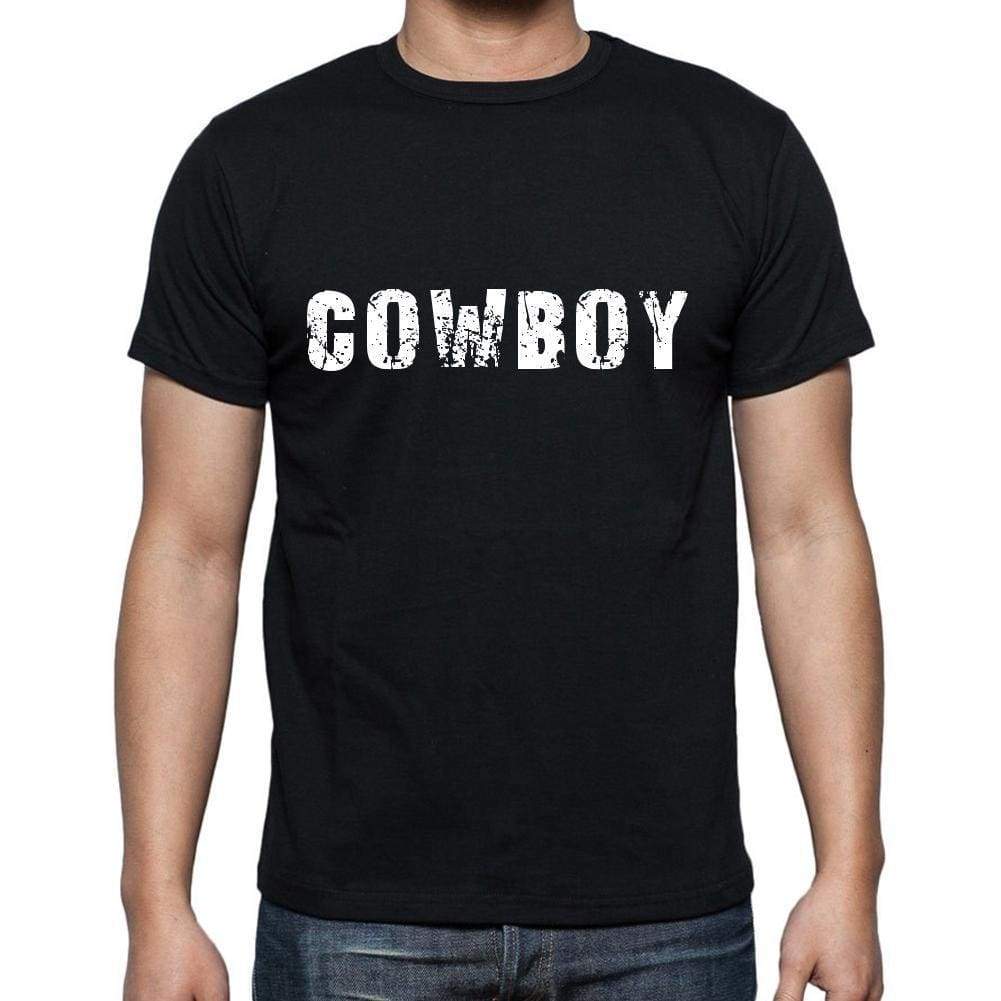 Cowboy Mens Short Sleeve Round Neck T-Shirt 00004 - Casual