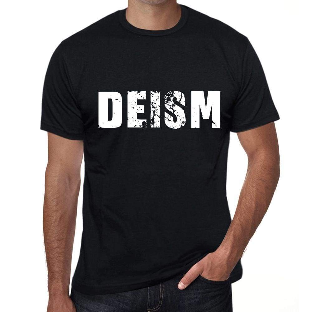 Deism Mens Retro T Shirt Black Birthday Gift 00553 - Black / Xs - Casual