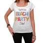 Dekel Beach Party White Womens Short Sleeve Round Neck T-Shirt 00276 - White / Xs - Casual